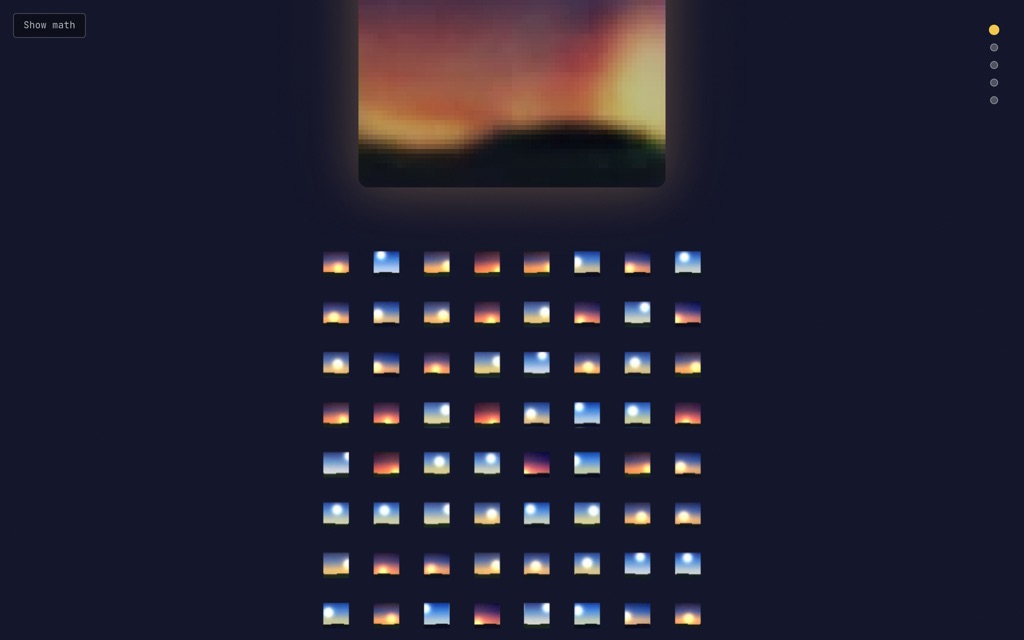 Sunrise Machine: a variational autoencoder